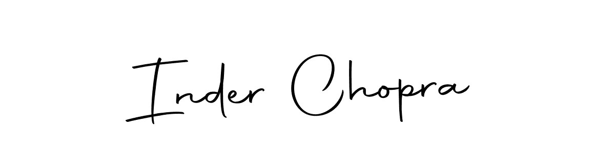 Create a beautiful signature design for name Inder Chopra. With this signature (Autography-DOLnW) fonts, you can make a handwritten signature for free. Inder Chopra signature style 10 images and pictures png