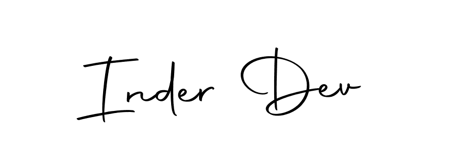 Also we have Inder Dev name is the best signature style. Create professional handwritten signature collection using Autography-DOLnW autograph style. Inder Dev signature style 10 images and pictures png