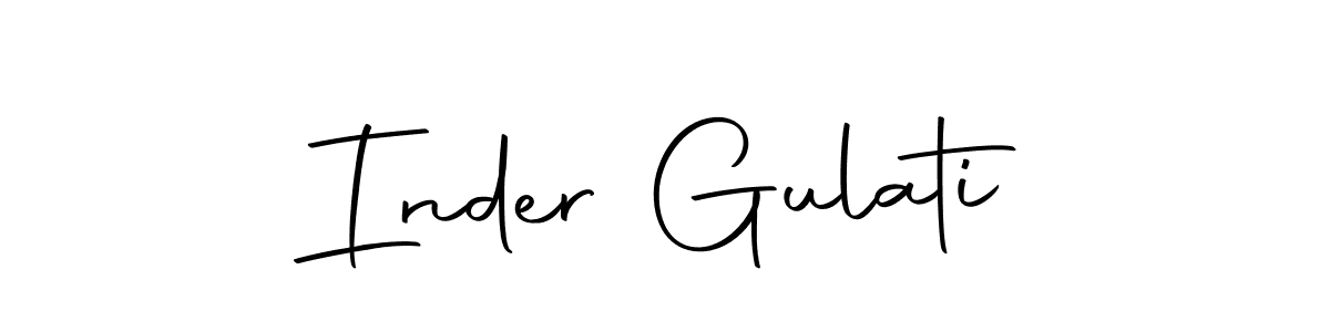 Make a short Inder Gulati signature style. Manage your documents anywhere anytime using Autography-DOLnW. Create and add eSignatures, submit forms, share and send files easily. Inder Gulati signature style 10 images and pictures png