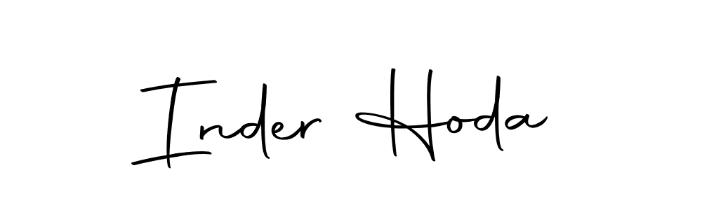 Make a beautiful signature design for name Inder Hoda. Use this online signature maker to create a handwritten signature for free. Inder Hoda signature style 10 images and pictures png