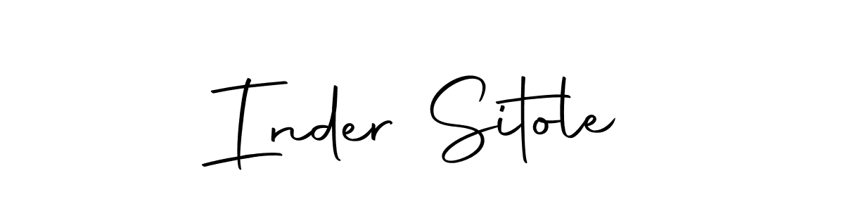 The best way (Autography-DOLnW) to make a short signature is to pick only two or three words in your name. The name Inder Sitole include a total of six letters. For converting this name. Inder Sitole signature style 10 images and pictures png