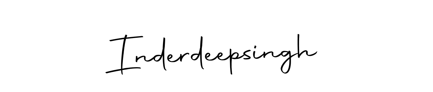 Design your own signature with our free online signature maker. With this signature software, you can create a handwritten (Autography-DOLnW) signature for name Inderdeepsingh. Inderdeepsingh signature style 10 images and pictures png