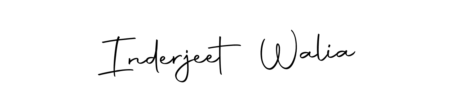 Make a beautiful signature design for name Inderjeet Walia. Use this online signature maker to create a handwritten signature for free. Inderjeet Walia signature style 10 images and pictures png