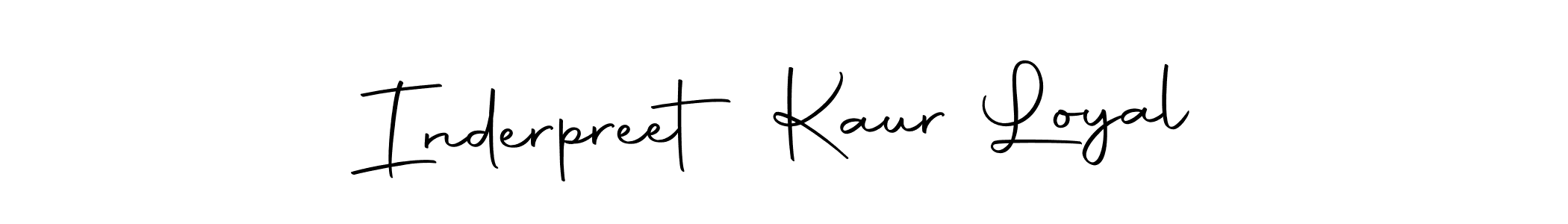 It looks lik you need a new signature style for name Inderpreet Kaur Loyal. Design unique handwritten (Autography-DOLnW) signature with our free signature maker in just a few clicks. Inderpreet Kaur Loyal signature style 10 images and pictures png