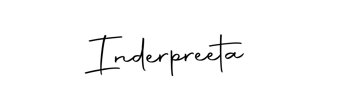 Inderpreeta stylish signature style. Best Handwritten Sign (Autography-DOLnW) for my name. Handwritten Signature Collection Ideas for my name Inderpreeta. Inderpreeta signature style 10 images and pictures png