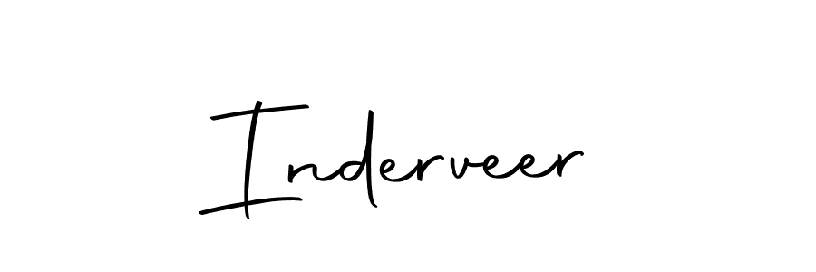 Create a beautiful signature design for name Inderveer. With this signature (Autography-DOLnW) fonts, you can make a handwritten signature for free. Inderveer signature style 10 images and pictures png