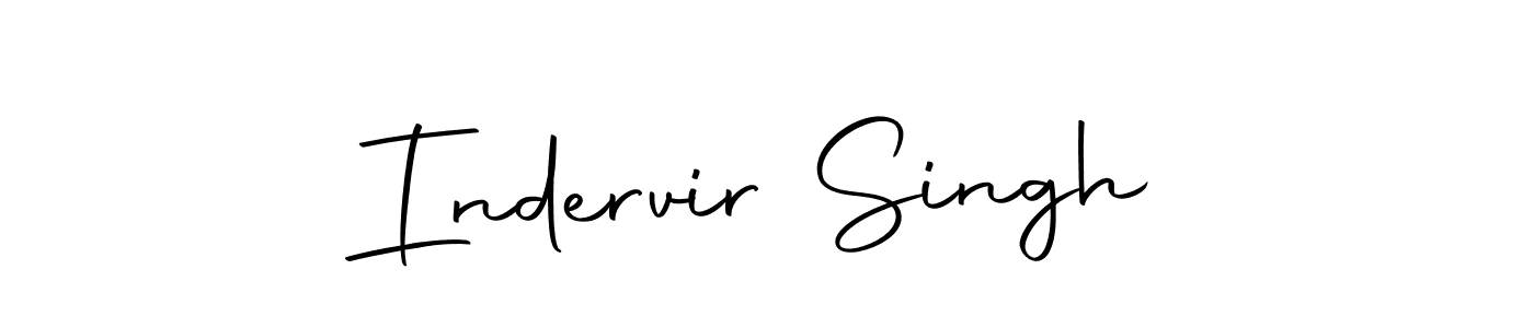 How to make Indervir Singh name signature. Use Autography-DOLnW style for creating short signs online. This is the latest handwritten sign. Indervir Singh signature style 10 images and pictures png