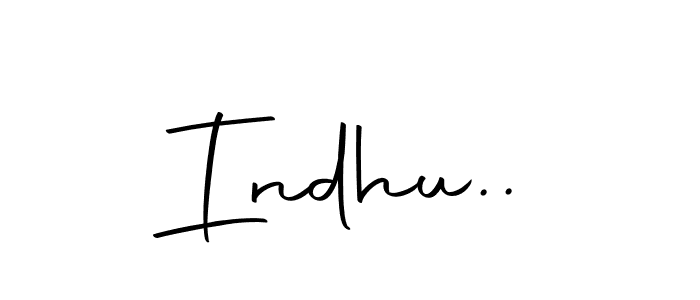 Make a beautiful signature design for name Indhu... With this signature (Autography-DOLnW) style, you can create a handwritten signature for free. Indhu.. signature style 10 images and pictures png