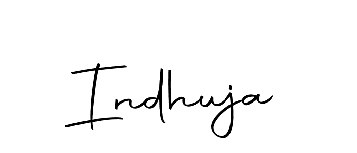 Use a signature maker to create a handwritten signature online. With this signature software, you can design (Autography-DOLnW) your own signature for name Indhuja. Indhuja signature style 10 images and pictures png