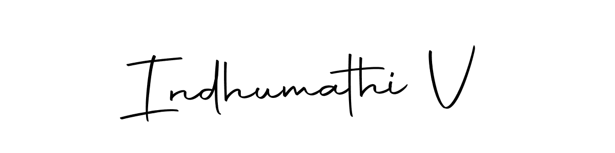 How to make Indhumathi V signature? Autography-DOLnW is a professional autograph style. Create handwritten signature for Indhumathi V name. Indhumathi V signature style 10 images and pictures png