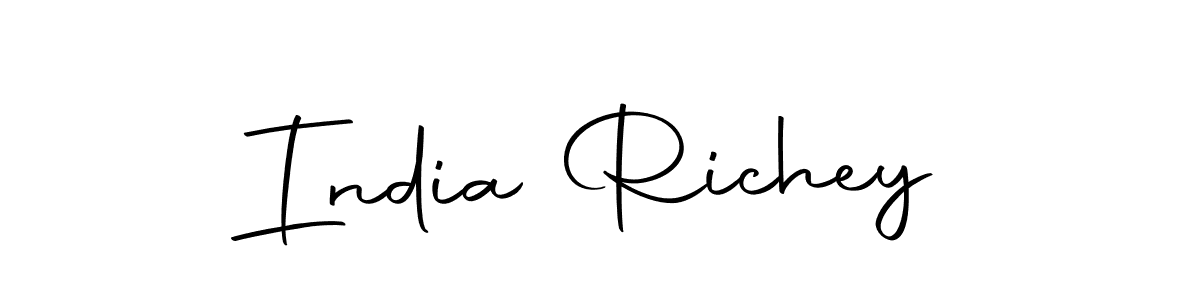 Make a short India Richey signature style. Manage your documents anywhere anytime using Autography-DOLnW. Create and add eSignatures, submit forms, share and send files easily. India Richey signature style 10 images and pictures png