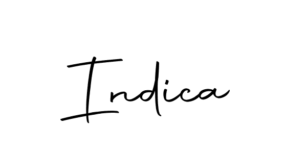 Create a beautiful signature design for name Indica. With this signature (Autography-DOLnW) fonts, you can make a handwritten signature for free. Indica signature style 10 images and pictures png