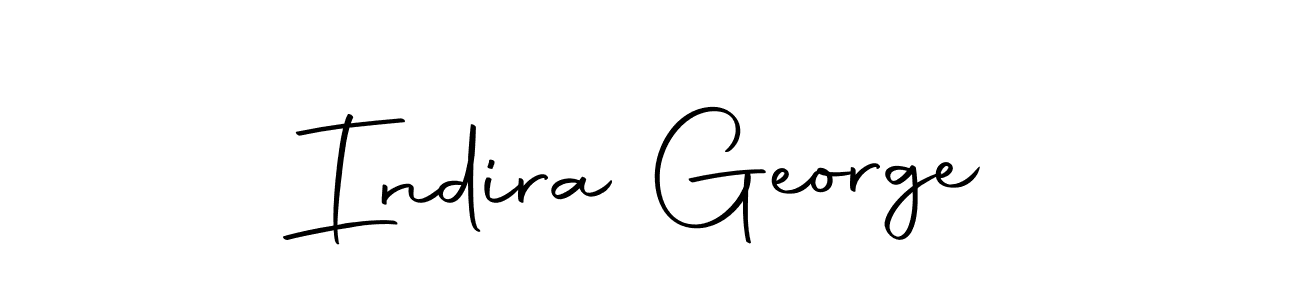 Create a beautiful signature design for name Indira George. With this signature (Autography-DOLnW) fonts, you can make a handwritten signature for free. Indira George signature style 10 images and pictures png