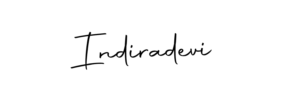 How to make Indiradevi name signature. Use Autography-DOLnW style for creating short signs online. This is the latest handwritten sign. Indiradevi signature style 10 images and pictures png