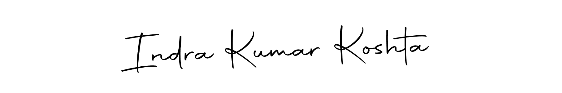 Autography-DOLnW is a professional signature style that is perfect for those who want to add a touch of class to their signature. It is also a great choice for those who want to make their signature more unique. Get Indra Kumar Koshta name to fancy signature for free. Indra Kumar Koshta signature style 10 images and pictures png