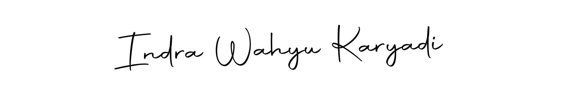 Design your own signature with our free online signature maker. With this signature software, you can create a handwritten (Autography-DOLnW) signature for name Indra Wahyu Karyadi. Indra Wahyu Karyadi signature style 10 images and pictures png