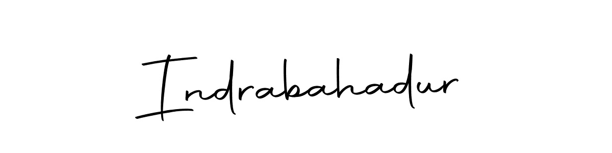 Design your own signature with our free online signature maker. With this signature software, you can create a handwritten (Autography-DOLnW) signature for name Indrabahadur. Indrabahadur signature style 10 images and pictures png