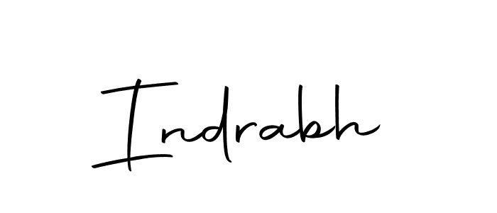 Make a beautiful signature design for name Indrabh. With this signature (Autography-DOLnW) style, you can create a handwritten signature for free. Indrabh signature style 10 images and pictures png