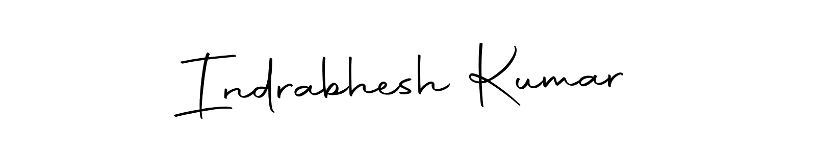 Create a beautiful signature design for name Indrabhesh Kumar. With this signature (Autography-DOLnW) fonts, you can make a handwritten signature for free. Indrabhesh Kumar signature style 10 images and pictures png