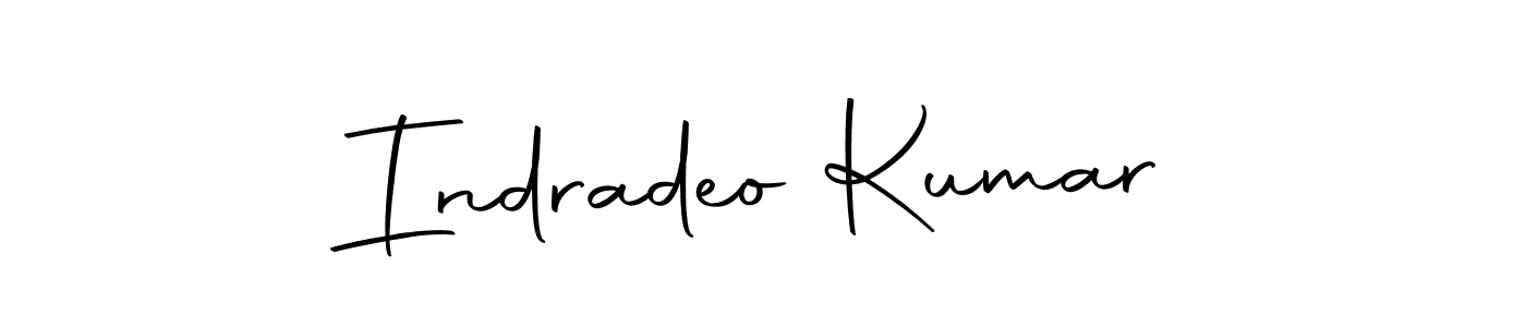 Design your own signature with our free online signature maker. With this signature software, you can create a handwritten (Autography-DOLnW) signature for name Indradeo Kumar. Indradeo Kumar signature style 10 images and pictures png