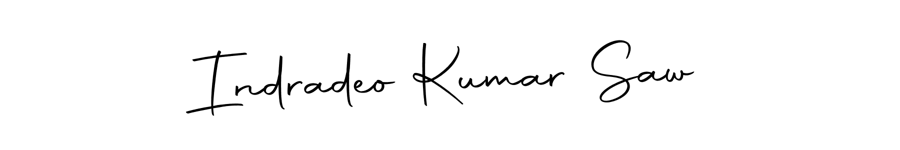 Also we have Indradeo Kumar Saw name is the best signature style. Create professional handwritten signature collection using Autography-DOLnW autograph style. Indradeo Kumar Saw signature style 10 images and pictures png