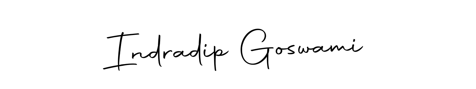 How to make Indradip Goswami name signature. Use Autography-DOLnW style for creating short signs online. This is the latest handwritten sign. Indradip Goswami signature style 10 images and pictures png