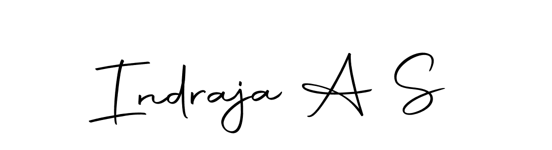 Make a beautiful signature design for name Indraja A S. Use this online signature maker to create a handwritten signature for free. Indraja A S signature style 10 images and pictures png