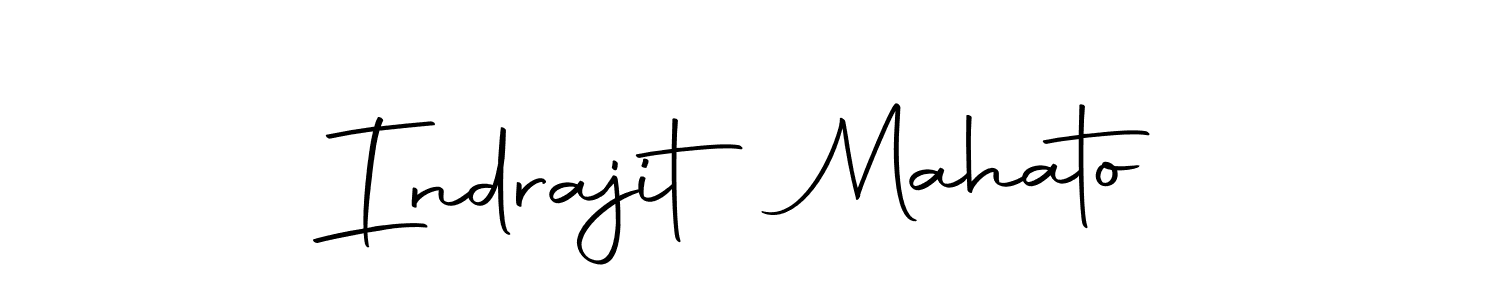 Create a beautiful signature design for name Indrajit Mahato. With this signature (Autography-DOLnW) fonts, you can make a handwritten signature for free. Indrajit Mahato signature style 10 images and pictures png