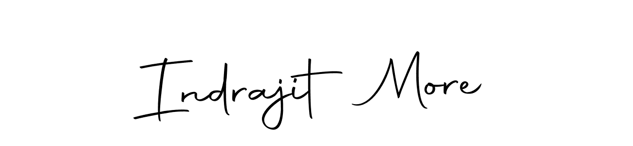 How to make Indrajit More name signature. Use Autography-DOLnW style for creating short signs online. This is the latest handwritten sign. Indrajit More signature style 10 images and pictures png