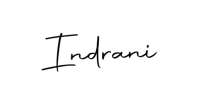 You should practise on your own different ways (Autography-DOLnW) to write your name (Indrani) in signature. don't let someone else do it for you. Indrani signature style 10 images and pictures png