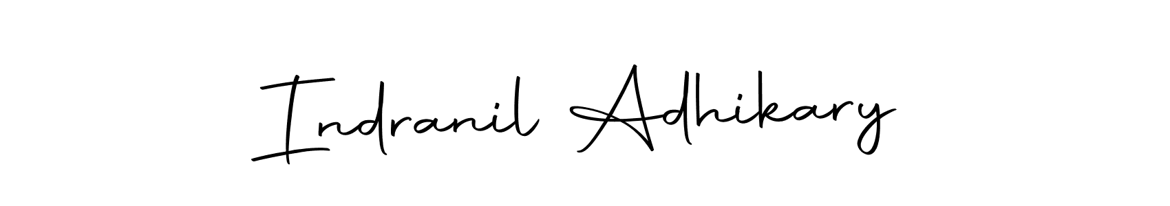Design your own signature with our free online signature maker. With this signature software, you can create a handwritten (Autography-DOLnW) signature for name Indranil Adhikary. Indranil Adhikary signature style 10 images and pictures png