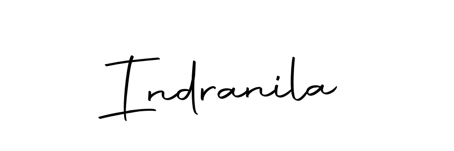 Create a beautiful signature design for name Indranila. With this signature (Autography-DOLnW) fonts, you can make a handwritten signature for free. Indranila signature style 10 images and pictures png