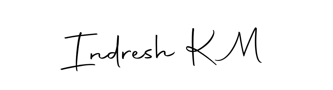 Indresh K M stylish signature style. Best Handwritten Sign (Autography-DOLnW) for my name. Handwritten Signature Collection Ideas for my name Indresh K M. Indresh K M signature style 10 images and pictures png