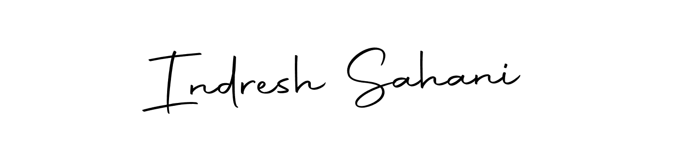 Make a beautiful signature design for name Indresh Sahani. Use this online signature maker to create a handwritten signature for free. Indresh Sahani signature style 10 images and pictures png