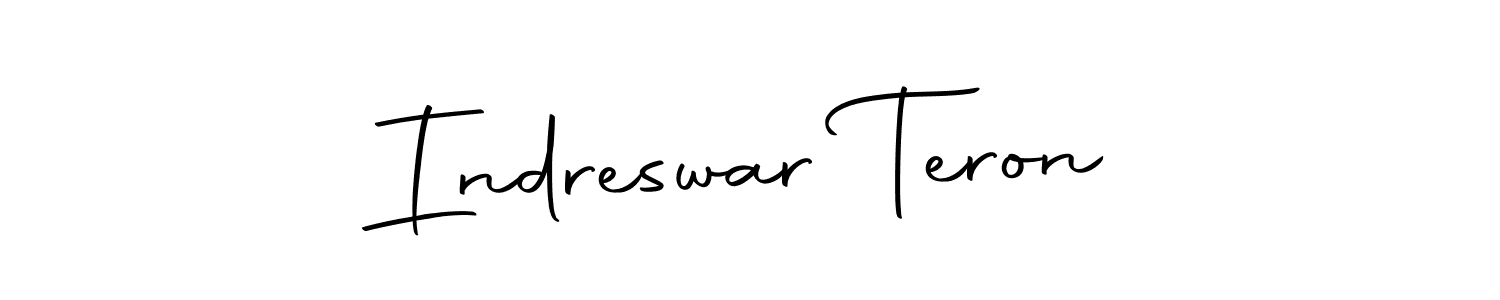 Autography-DOLnW is a professional signature style that is perfect for those who want to add a touch of class to their signature. It is also a great choice for those who want to make their signature more unique. Get Indreswar Teron name to fancy signature for free. Indreswar Teron signature style 10 images and pictures png