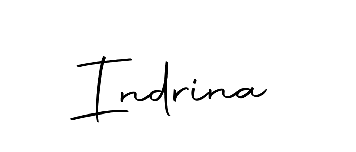 Create a beautiful signature design for name Indrina. With this signature (Autography-DOLnW) fonts, you can make a handwritten signature for free. Indrina signature style 10 images and pictures png