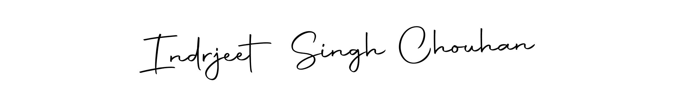 How to make Indrjeet Singh Chouhan name signature. Use Autography-DOLnW style for creating short signs online. This is the latest handwritten sign. Indrjeet Singh Chouhan signature style 10 images and pictures png