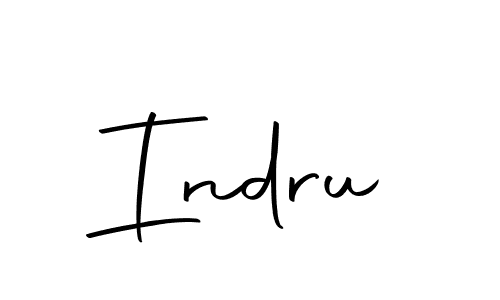 How to make Indru signature? Autography-DOLnW is a professional autograph style. Create handwritten signature for Indru name. Indru signature style 10 images and pictures png