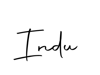 Use a signature maker to create a handwritten signature online. With this signature software, you can design (Autography-DOLnW) your own signature for name Indu. Indu signature style 10 images and pictures png