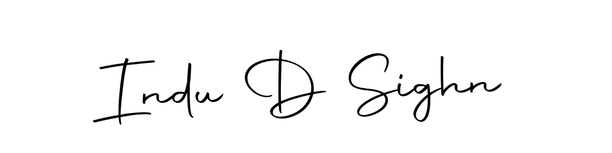Also we have Indu D Sighn name is the best signature style. Create professional handwritten signature collection using Autography-DOLnW autograph style. Indu D Sighn signature style 10 images and pictures png