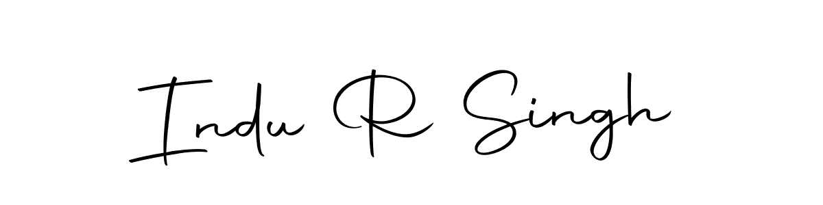 Make a beautiful signature design for name Indu R Singh. With this signature (Autography-DOLnW) style, you can create a handwritten signature for free. Indu R Singh signature style 10 images and pictures png