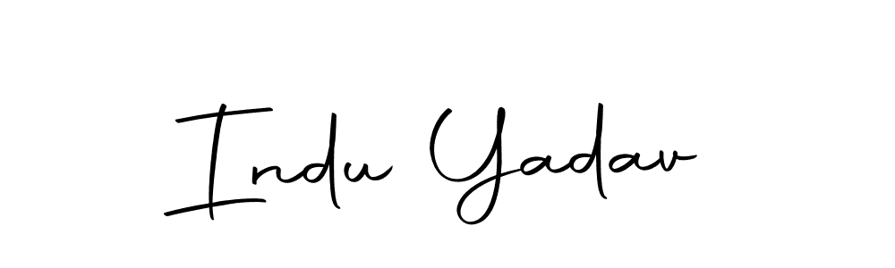 How to make Indu Yadav name signature. Use Autography-DOLnW style for creating short signs online. This is the latest handwritten sign. Indu Yadav signature style 10 images and pictures png