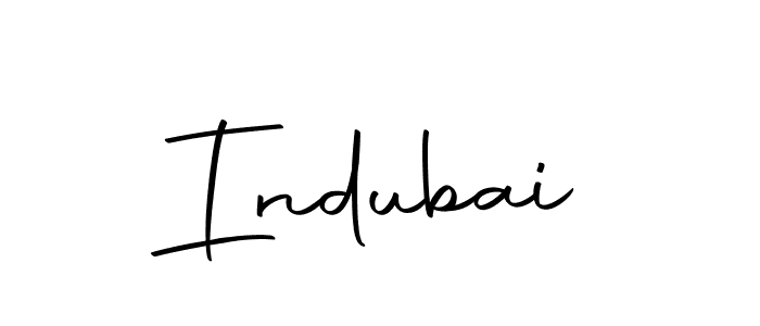 Create a beautiful signature design for name Indubai. With this signature (Autography-DOLnW) fonts, you can make a handwritten signature for free. Indubai signature style 10 images and pictures png