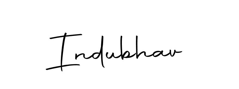 Indubhav stylish signature style. Best Handwritten Sign (Autography-DOLnW) for my name. Handwritten Signature Collection Ideas for my name Indubhav. Indubhav signature style 10 images and pictures png