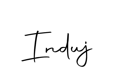 Create a beautiful signature design for name Induj. With this signature (Autography-DOLnW) fonts, you can make a handwritten signature for free. Induj signature style 10 images and pictures png