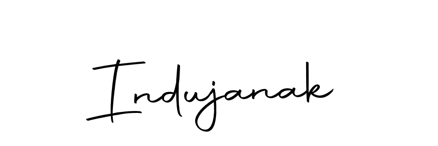 Make a beautiful signature design for name Indujanak. With this signature (Autography-DOLnW) style, you can create a handwritten signature for free. Indujanak signature style 10 images and pictures png