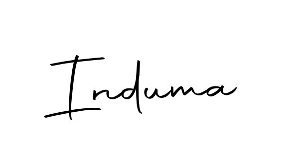 How to make Induma signature? Autography-DOLnW is a professional autograph style. Create handwritten signature for Induma name. Induma signature style 10 images and pictures png