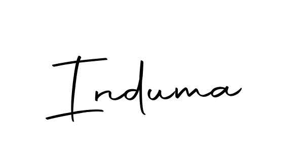 Use a signature maker to create a handwritten signature online. With this signature software, you can design (Autography-DOLnW) your own signature for name Induma. Induma signature style 10 images and pictures png