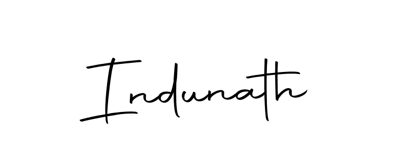 You should practise on your own different ways (Autography-DOLnW) to write your name (Indunath) in signature. don't let someone else do it for you. Indunath signature style 10 images and pictures png