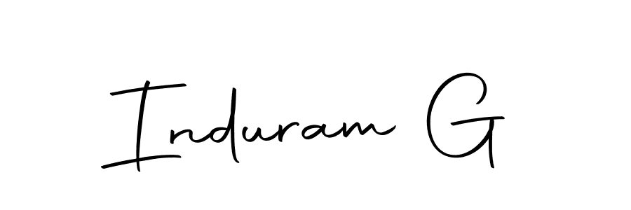 Induram G stylish signature style. Best Handwritten Sign (Autography-DOLnW) for my name. Handwritten Signature Collection Ideas for my name Induram G. Induram G signature style 10 images and pictures png